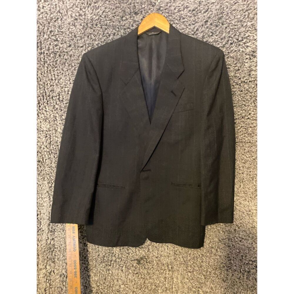 Perry Ellis Portfolio Men's Gray 1 Piece Suit Size L Classic Fit Formal